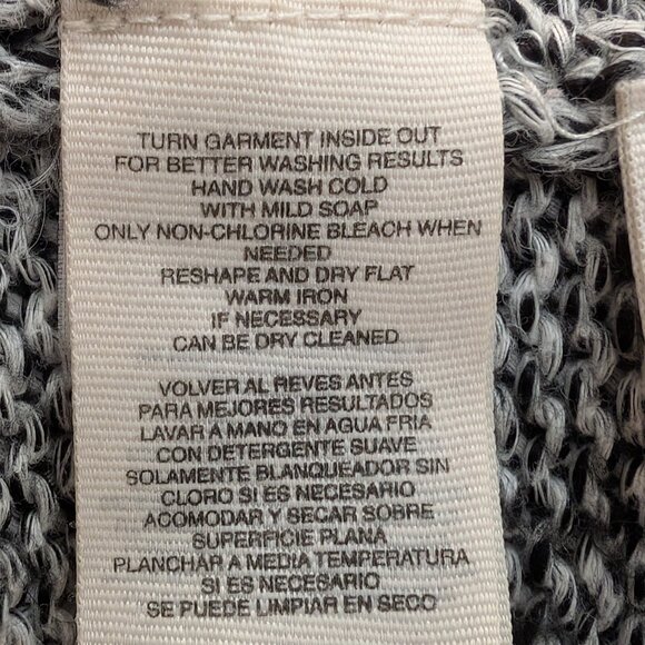 RACHEL Rachel Roy short sleeve cropped cotton blend knit sweater grey size XS - Picture 5 of 9